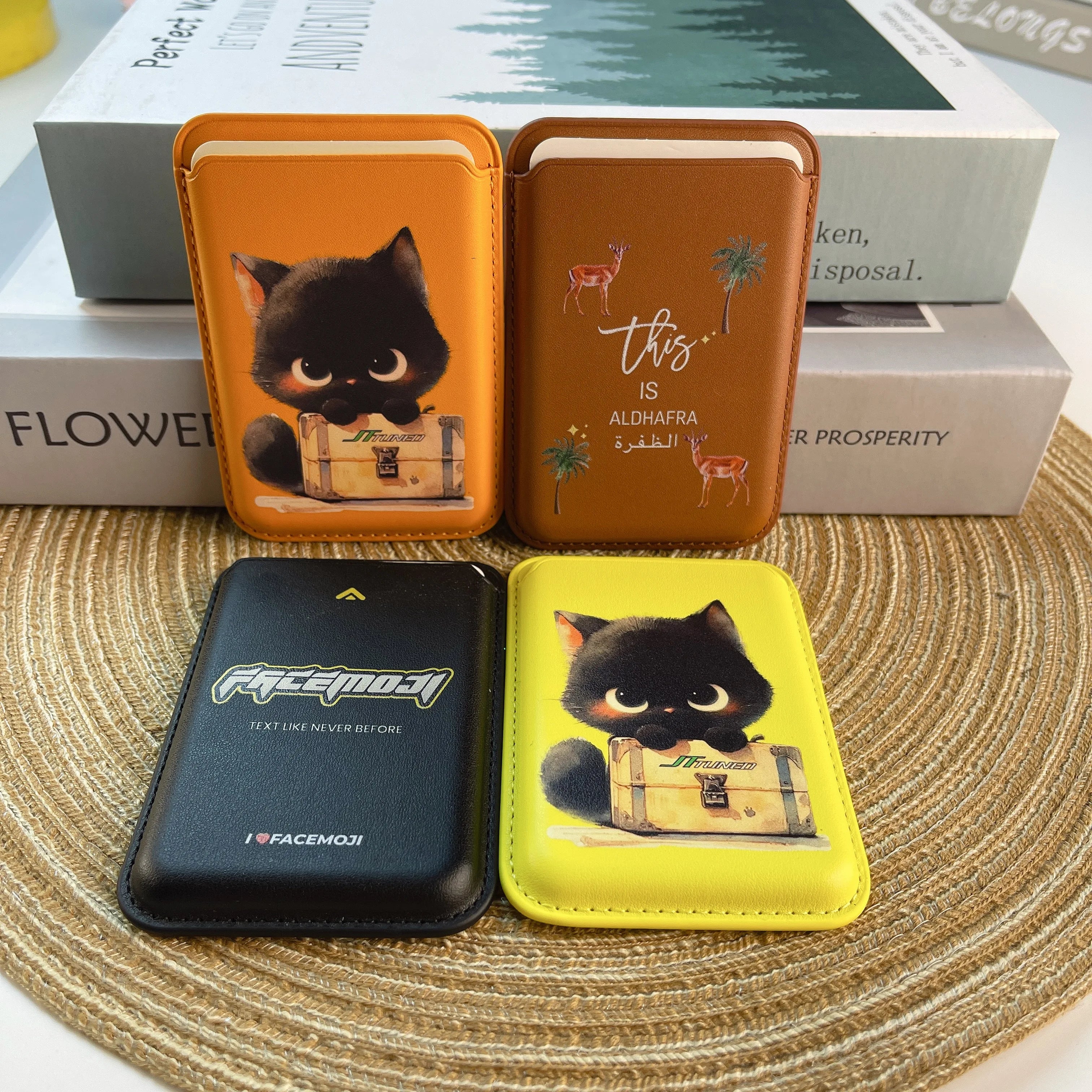 Magnetic Card Holder for iPhone 14 Pro Max Magsafe Back Mobile Phone Accessory