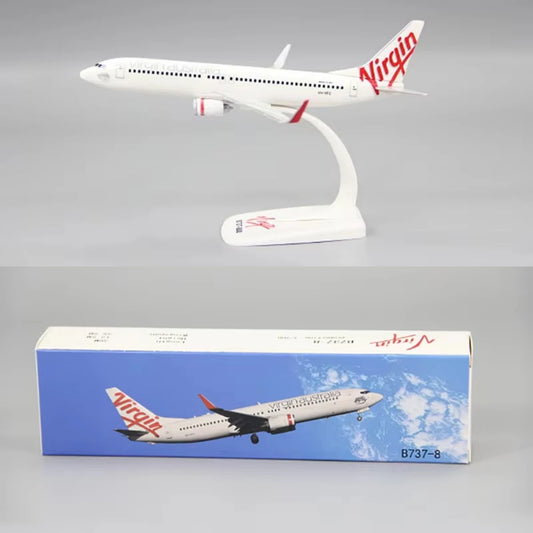 1:200 Scale Virgin Atlantic Flight B737-800 Alloy Passenger Aircraft Model Collection Display Boutique Decoration
