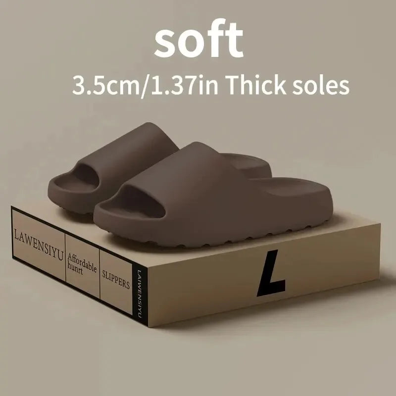 Fashion Brand Women Slippers Classic Sports Sandals Men Casual EVA Flat Slippers Unisex Outdoor Indoor Shoes Beach Slides