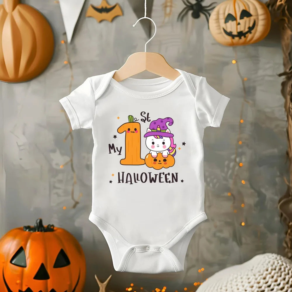 My 1st Halloween Baby Rompers Girls Boys Cute Bodysuit Toddler Halloween Costume Infant Clothes First Halloween Baby Gift