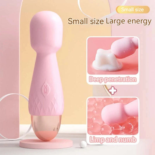 Mini Vibrator for Women - Dual G-Spot & Clitoral Stimulator, Handheld Personal Massager