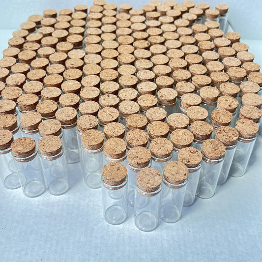 45/70/108 Pcs 10ml Glass Bottles Cork Stoppers Mini Test Tube Jars Tiny Containers For DIY Crafts Wishing Bottles Spice Storage