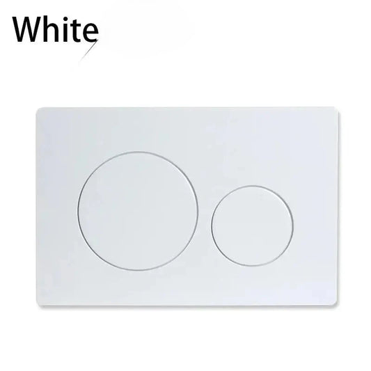White Dual Flushing Toilet Push Round Buttons Concealed Wall-mount Tanks Flush Pannels Replacement Part Bathroom for Sigma