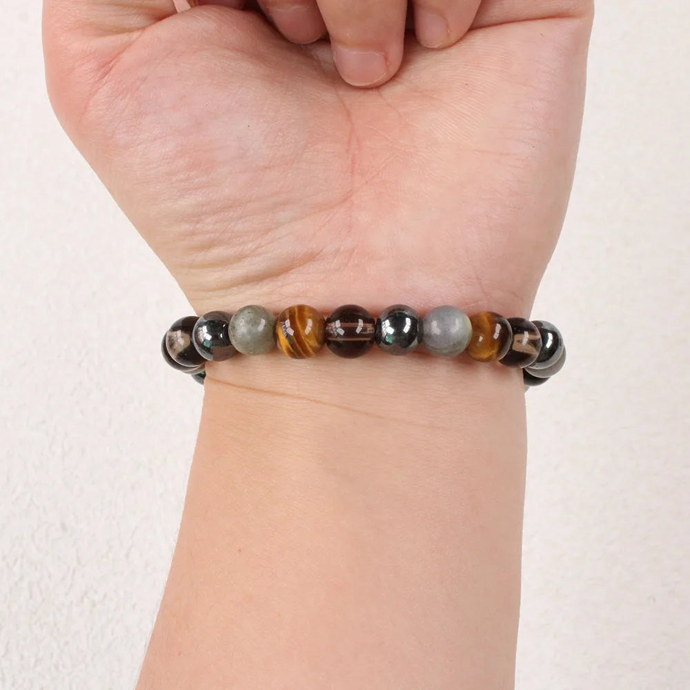 crystals and healing stones bracelets for women trendy jewelry holiday sister mom christmas gifts braclets Tigers eyes shungite