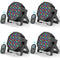 LeLeght 4 Pcs Par Light 36 RGB LED Stage Light Party Light DMX512 With Remote Control For DJ Party Show Halloween Christmas