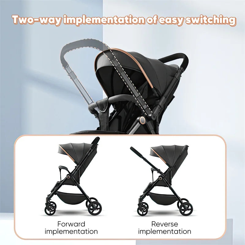aby Carriage,Bi-directional ultra lightweight foldable high landscape four wheel shock absorber baby stroller,baby cart