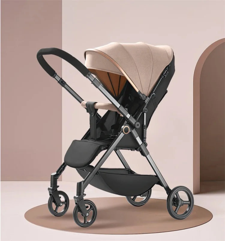 aby Carriage,Bi-directional ultra lightweight foldable high landscape four wheel shock absorber baby stroller,baby cart