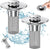 Bathroom Sink Drain Strainer - Pop-Up Filter with Removable Stainless Steel Hair Catcher & Drain Stopper for US Sink Replacement
