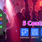 LeLeght 4 Pcs Par Light 36 RGB LED Stage Light Party Light DMX512 With Remote Control For DJ Party Show Halloween Christmas