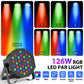 LeLeght 4 Pcs Par Light 36 RGB LED Stage Light Party Light DMX512 With Remote Control For DJ Party Show Halloween Christmas