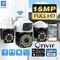 15MP 8K WiFi IP Camera 3 Lens 3 Screens Surveillance PTZ Camera IP Outdoor Waterproof  Auto Tracking  Security CCTV Cam YOOSEE