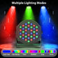 LeLeght 4 Pcs Par Light 36 RGB LED Stage Light Party Light DMX512 With Remote Control For DJ Party Show Halloween Christmas