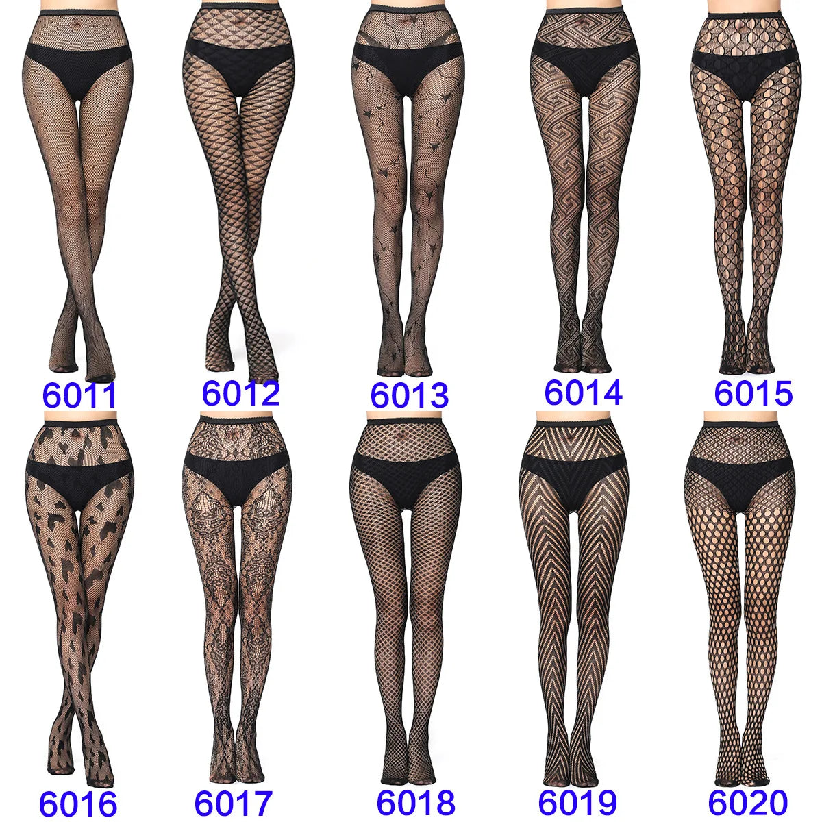 Women's Sexy Tights Black Socks Lace Leggings Floral Sheer Patterned Pantyhose Fishnet Stockings for Women