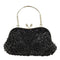 Boutique De FGG Elegant Frame Women Formal Beaded Evening Purses and Handbags Bridal Sequins Clutch Bag Cocktail Party Bag