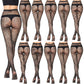 Women's Sexy Tights Black Socks Lace Leggings Floral Sheer Patterned Pantyhose Fishnet Stockings for Women