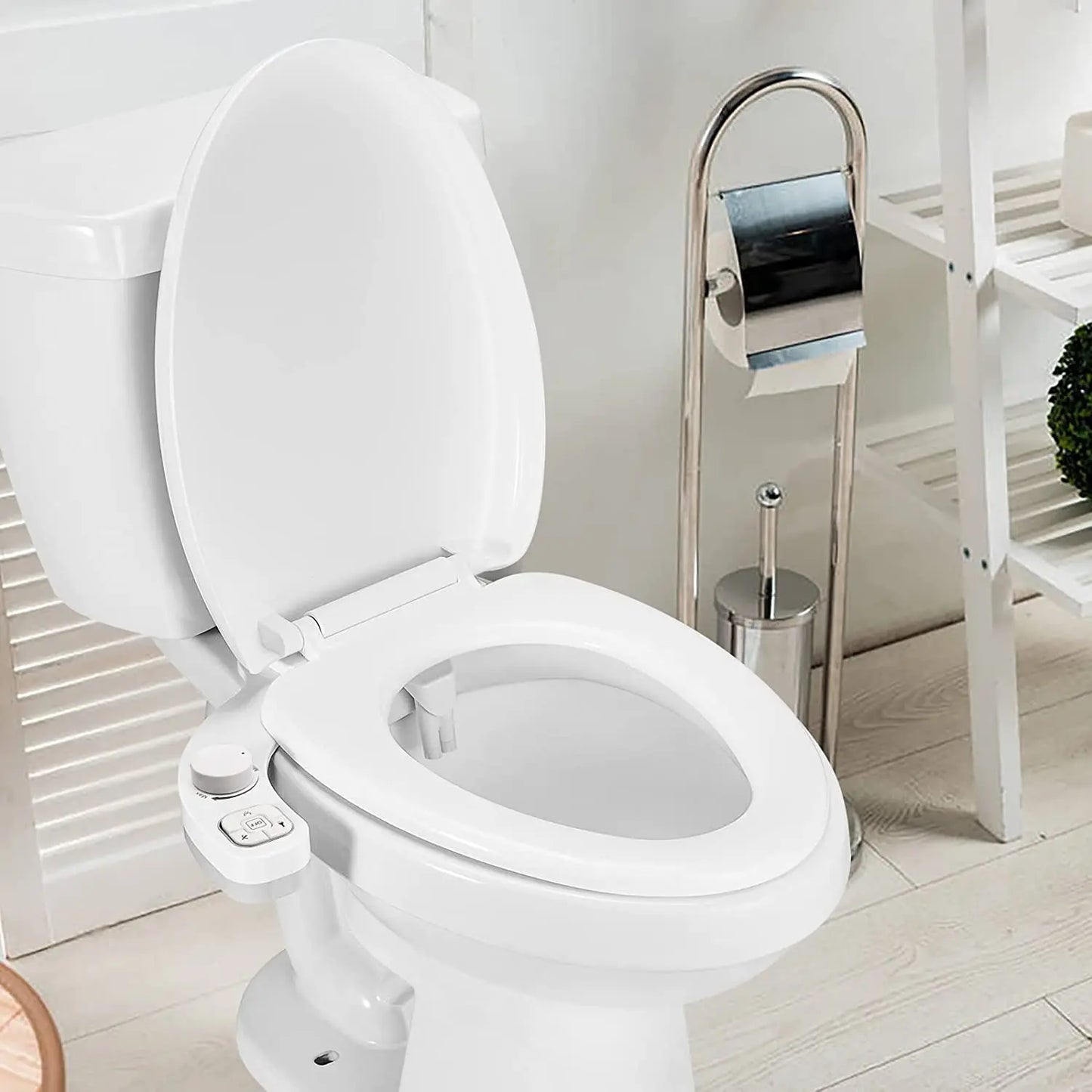 SAMODRA New Bidet Toilet Seat Attachment Toilet Bidet Sprayer Ultra-Thin 3 Funtions Ass Bidet Shower Hygienic Wash For Bathroom