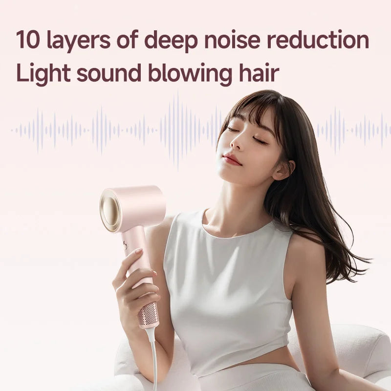 Professional 1600W High-Speed Hair Dryer Powerful Electric One-Step Concentrator Blow Dryer for Outdoor Salon Hotel Car RV