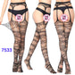 27 Style Women Fishnet Stockings Lingerie Black Jacquard Lace Belt Mesh Elastic Thigh High Stockings Female Spider Web Pantyhose