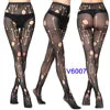Women's Sexy Tights Black Socks Lace Leggings Floral Sheer Patterned Pantyhose Fishnet Stockings for Women