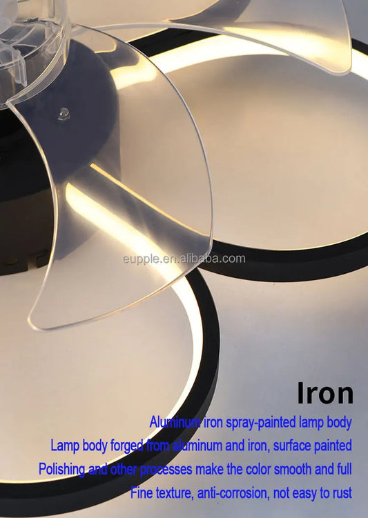 500mm butterfly Children Ceiling Fan with Light for Kids Room