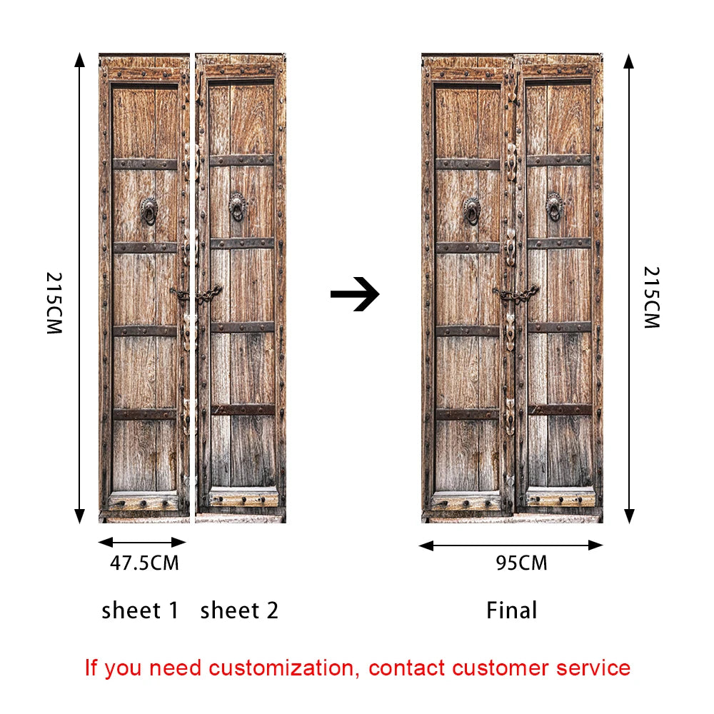 Simulation Of Gilt Leaves DIY Door Stickers Home Decoration Wall Sticker Kitchen Art Mural Peel & Stick Waterpoof PVC Wallpaper