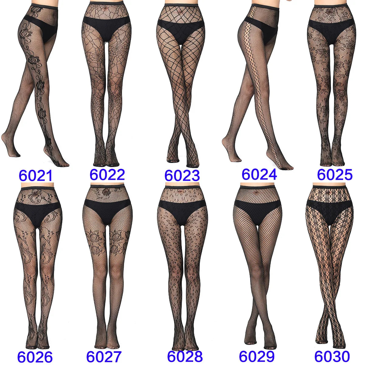 Women's Sexy Tights Black Socks Lace Leggings Floral Sheer Patterned Pantyhose Fishnet Stockings for Women