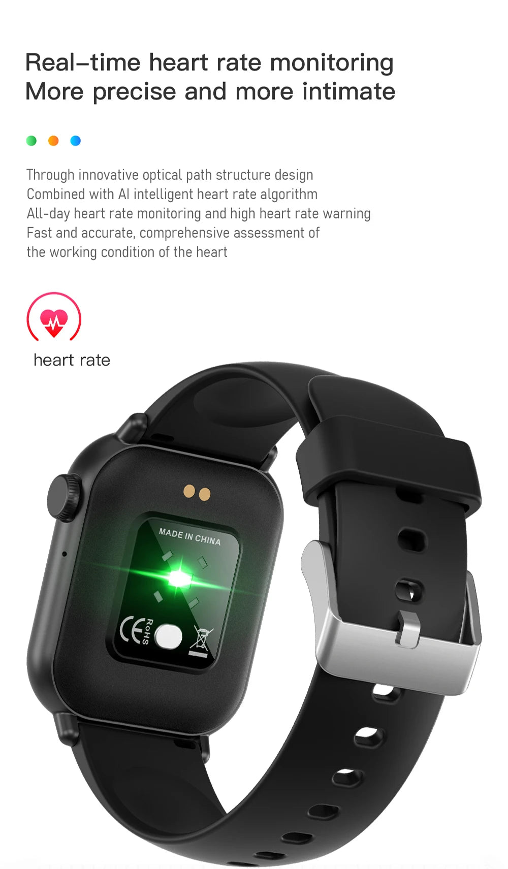 ZW27 New Smart Watch for Men Women for Bluetooth Call Fitness Bracelet Temperature Monitoring Sleep Tracker Calendar Display TFT