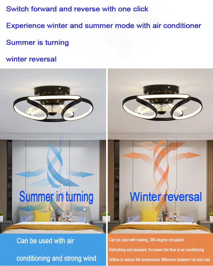 500mm butterfly Children Ceiling Fan with Light for Kids Room