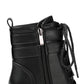 Black Platform Combat Ankle Boots For Women Round Toe Buckle Strap Woman Lace Up Shoes Winter Biker Boot Motorcycle Bottes 41 42