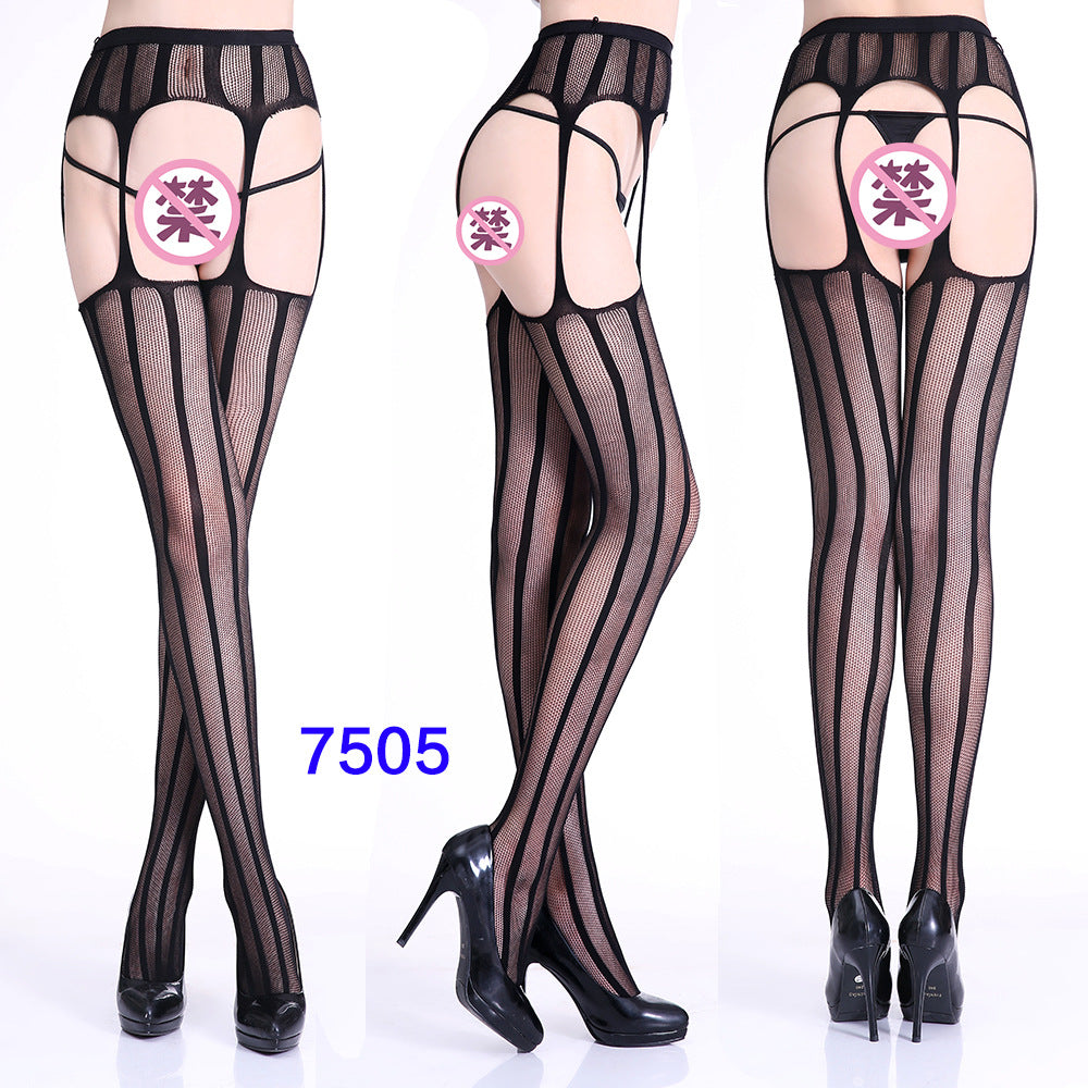 27 Style Women Fishnet Stockings Lingerie Black Jacquard Lace Belt Mesh Elastic Thigh High Stockings Female Spider Web Pantyhose