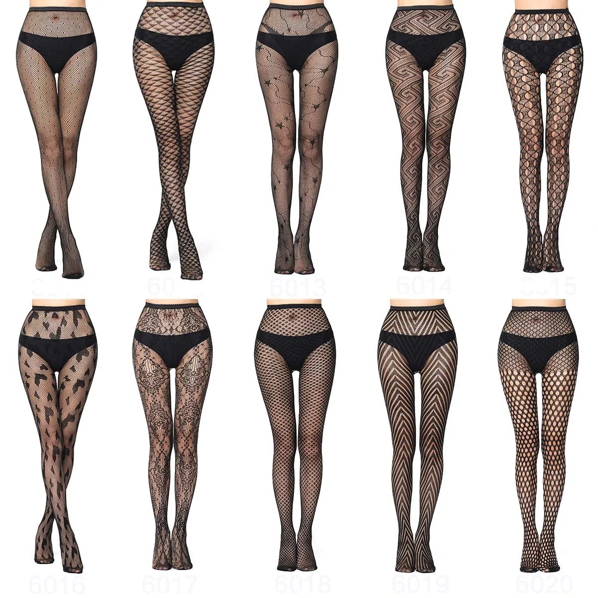 Women's Sexy Tights Black Socks Lace Leggings Floral Sheer Patterned Pantyhose Fishnet Stockings for Women