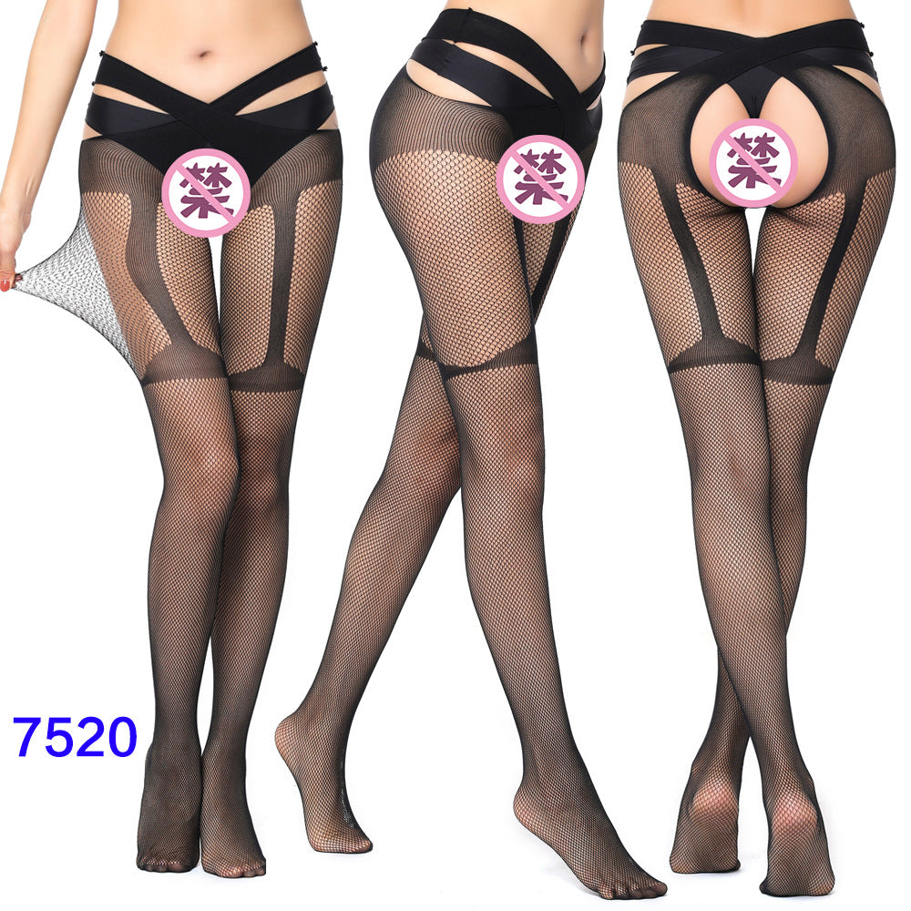 27 Style Women Fishnet Stockings Lingerie Black Jacquard Lace Belt Mesh Elastic Thigh High Stockings Female Spider Web Pantyhose