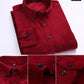 Plus Size 6XL 2025 Autumn/Winter Warm Quality 100% Cotton Corduroy Long Sleeved Button Collar Casual Shirts For Men Comfortable