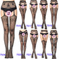 27 Style Women Fishnet Stockings Lingerie Black Jacquard Lace Belt Mesh Elastic Thigh High Stockings Female Spider Web Pantyhose