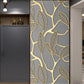 Simulation Of Gilt Leaves DIY Door Stickers Home Decoration Wall Sticker Kitchen Art Mural Peel & Stick Waterpoof PVC Wallpaper