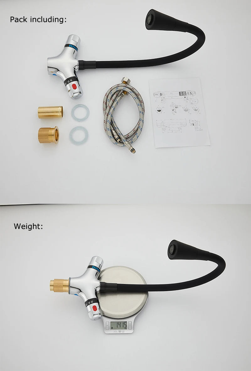 High Quality Brass Chrome Finish Kitchen Thermostatic Faucet,Constant Temperature Mixer Kitchen Faucet,The Mixer Basin Faucet