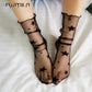 star Party Hollow out sexy pantyhose female Mesh black women transparent stocking slim fishnet stockings hosiery TT091