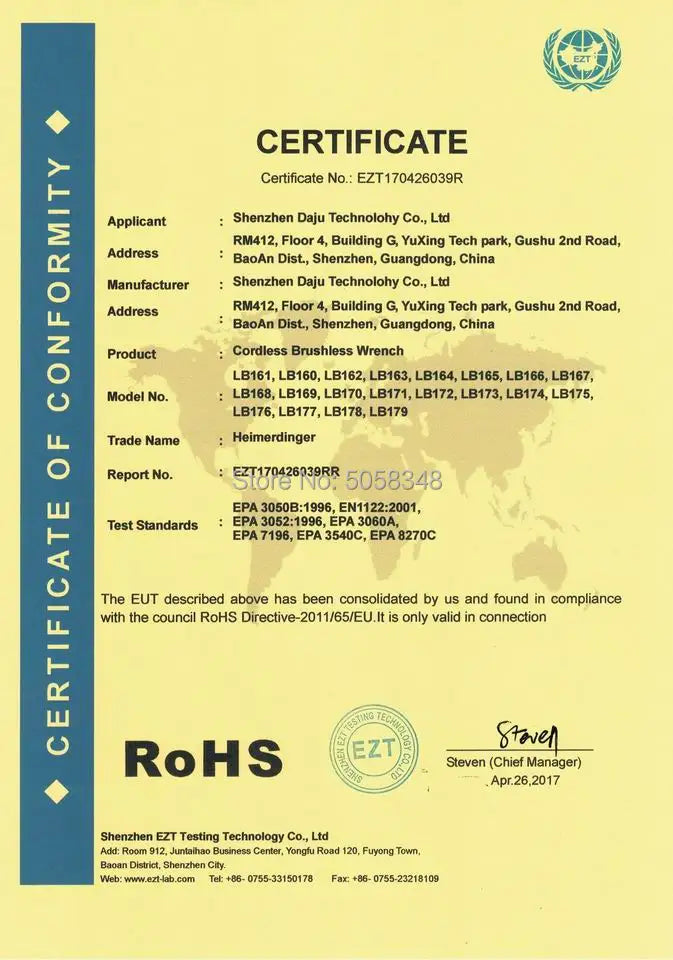 Heimerdinger Brushless Cordless Drill, 1300 In-lb(150N.m) Torque Electric Drill, 1/2" Driver-Drill,2 Variable Speed Drill