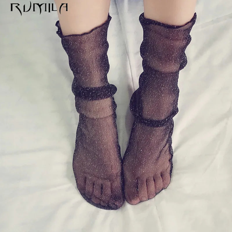 star Party Hollow out sexy pantyhose female Mesh black women transparent stocking slim fishnet stockings hosiery TT091