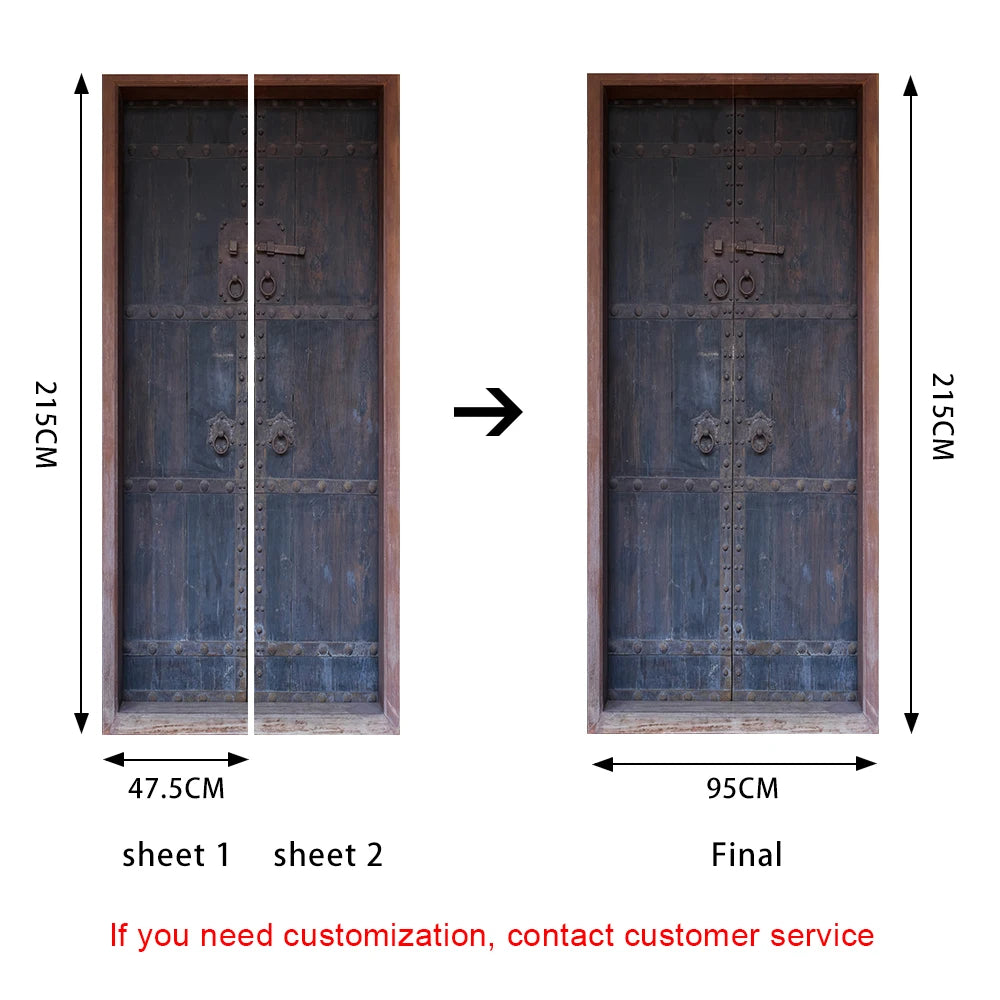 Simulation Of Gilt Leaves DIY Door Stickers Home Decoration Wall Sticker Kitchen Art Mural Peel & Stick Waterpoof PVC Wallpaper