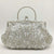 Boutique De FGG Elegant Frame Women Formal Beaded Evening Purses and Handbags Bridal Sequins Clutch Bag Cocktail Party Bag