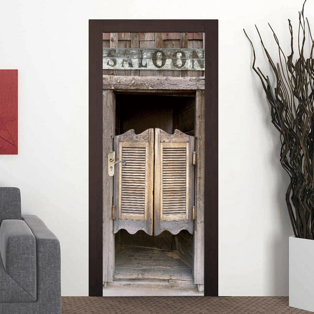 Simulation Of Gilt Leaves DIY Door Stickers Home Decoration Wall Sticker Kitchen Art Mural Peel & Stick Waterpoof PVC Wallpaper