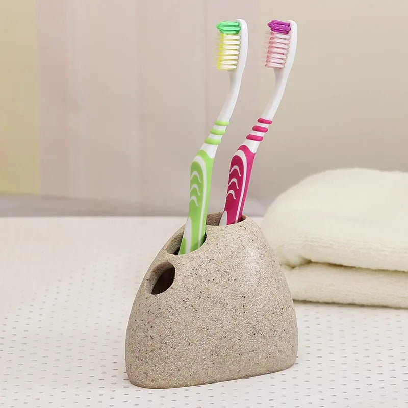 Resin Bathroom Accessories Emulsion Bottle High-grade Wash Gargle Cup Toothbrush Suit Banyo Aksesuarlari Soap Dish Washing set