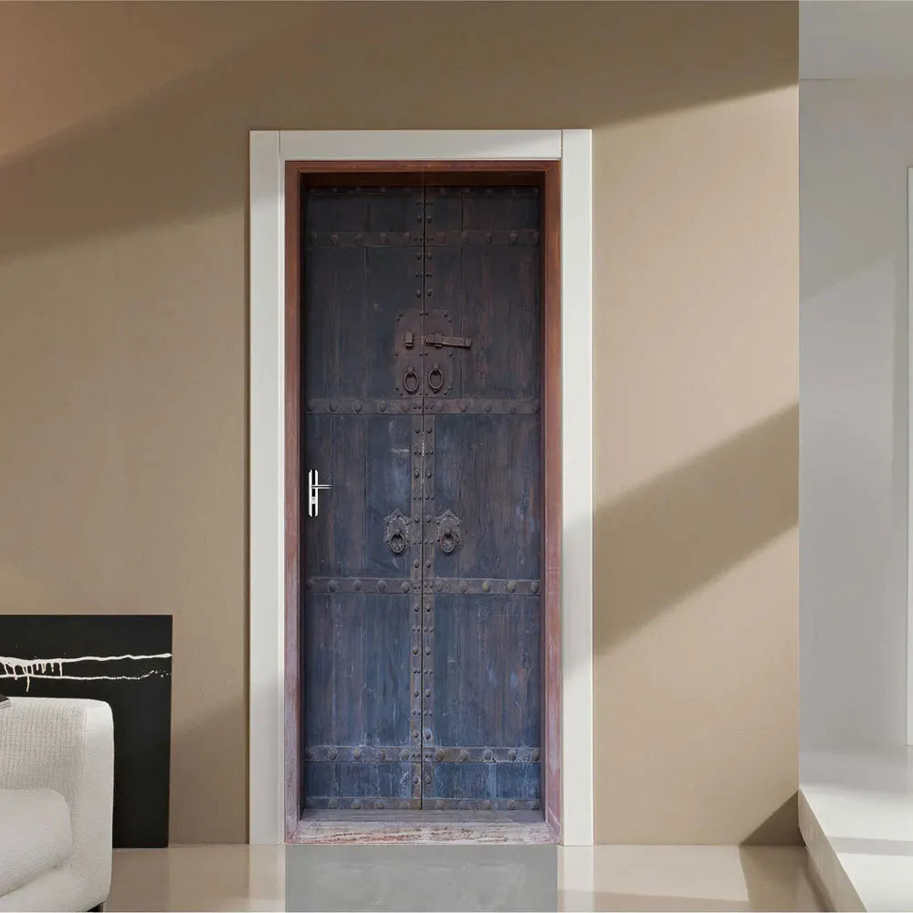 Simulation Of Gilt Leaves DIY Door Stickers Home Decoration Wall Sticker Kitchen Art Mural Peel & Stick Waterpoof PVC Wallpaper