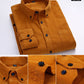 Plus Size 6XL 2025 Autumn/Winter Warm Quality 100% Cotton Corduroy Long Sleeved Button Collar Casual Shirts For Men Comfortable