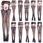 27 Style Women Fishnet Stockings Lingerie Black Jacquard Lace Belt Mesh Elastic Thigh High Stockings Female Spider Web Pantyhose