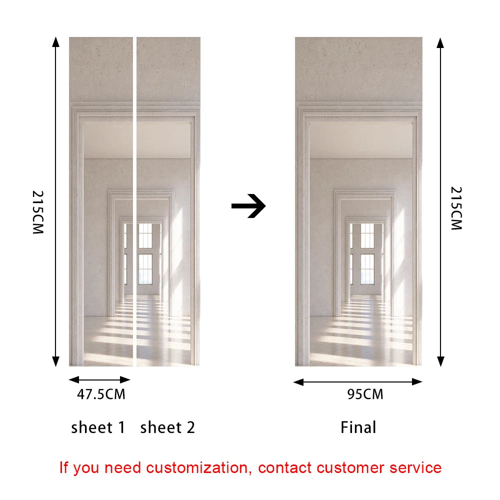 Simulation Of Gilt Leaves DIY Door Stickers Home Decoration Wall Sticker Kitchen Art Mural Peel & Stick Waterpoof PVC Wallpaper