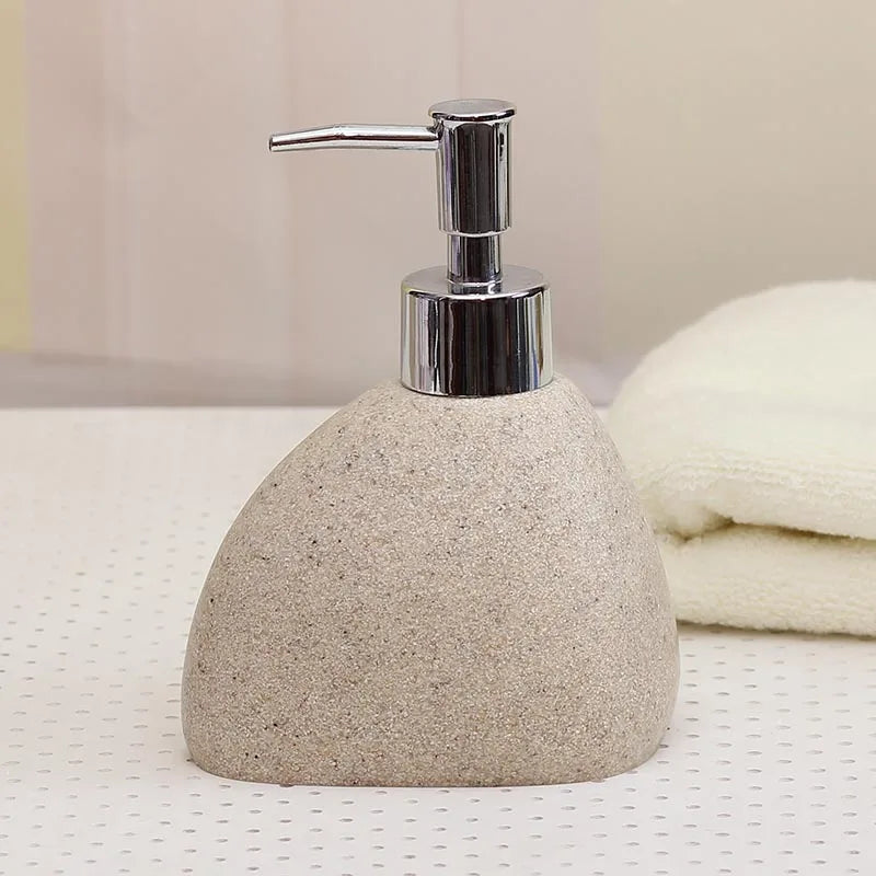 Resin Bathroom Accessories Emulsion Bottle High-grade Wash Gargle Cup Toothbrush Suit Banyo Aksesuarlari Soap Dish Washing set