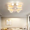 500mm butterfly Children Ceiling Fan with Light for Kids Room