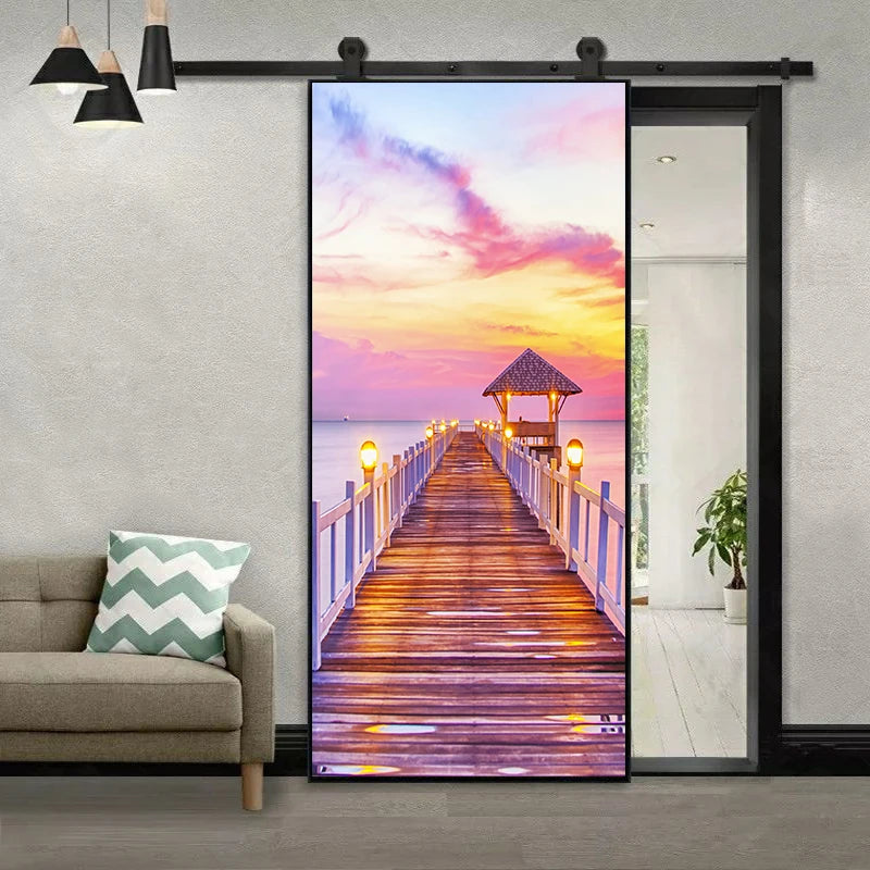 Simulation Of Gilt Leaves DIY Door Stickers Home Decoration Wall Sticker Kitchen Art Mural Peel & Stick Waterpoof PVC Wallpaper